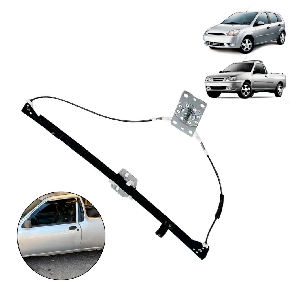 Maquina Vidro Esquerda Fiesta Courier Esquerda Manual Anos 1996 1997 1998 1999 2000 2001 a 2013 em Oferta na Shopee
