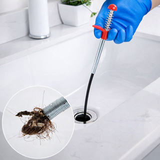 Desentupidor de Pia e Ralo Mola Desentupidora Flexível Removedor de Cabelo Limpa Cano - fácil uso. em Oferta na Shopee