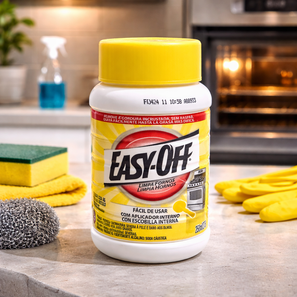 Limpa Forno Em Pasta Easy-Off 250ml Remove Gordura de Alimentos Limpa Grelha Churrasqueira Panela em Oferta na Shopee