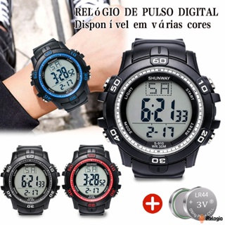 Relogio Masculino A Prova Dágua Com Led Luminoso Para Atividades Ao Ar Livre Relógio Esportivas CronômetroMultifuncional em Oferta na Shopee