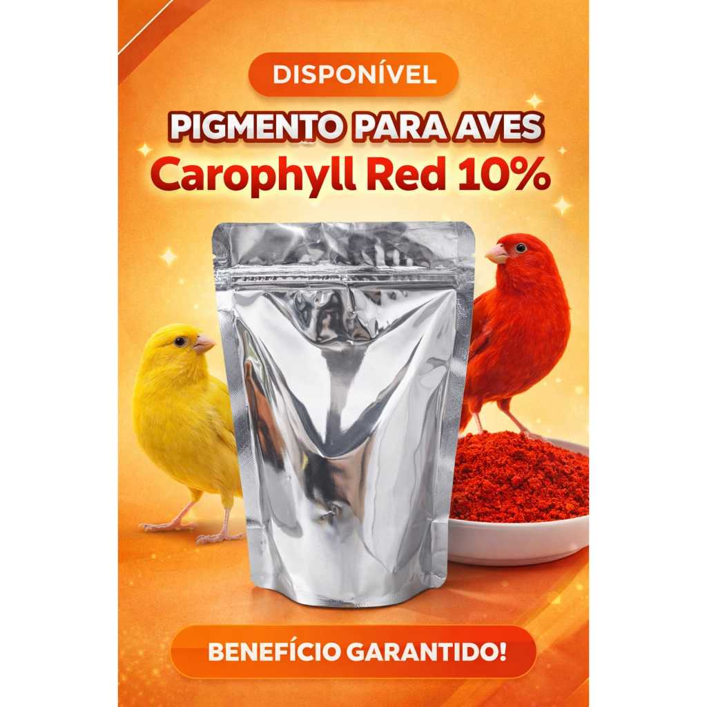 Pigmento para Aves Ornamentais Cantaxantina ( 50 Gramas )