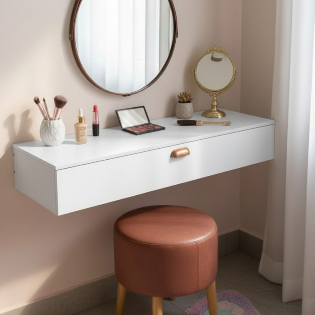 QUEIMA DE ESTOQUE! Penteadeira Suspenso Aurora Com Gaveta 100CM Console Camarim diversas cores