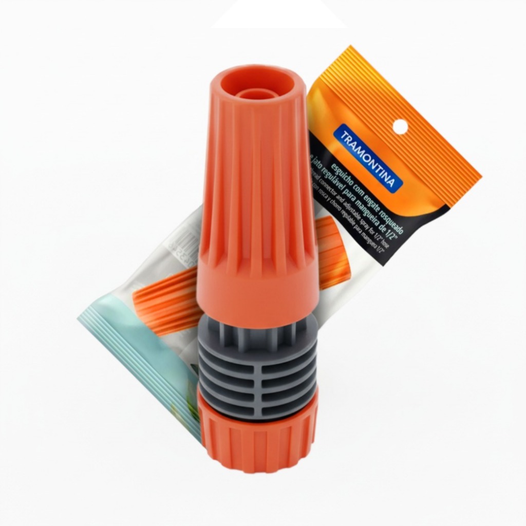 Esguicho Mangueira Engate Rosqueado Regulável Jato Forte Jardim Carro Alta Pressão