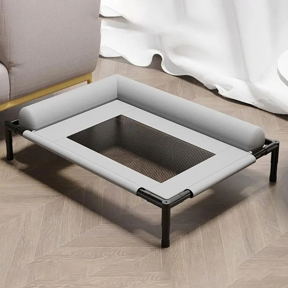 Cama Elevada Grande para Cães Suporte de Alto Retorno Protege a Coluna Malha de Ventilação 3D para Arrefecimento Rápido — imagem 2 de 2