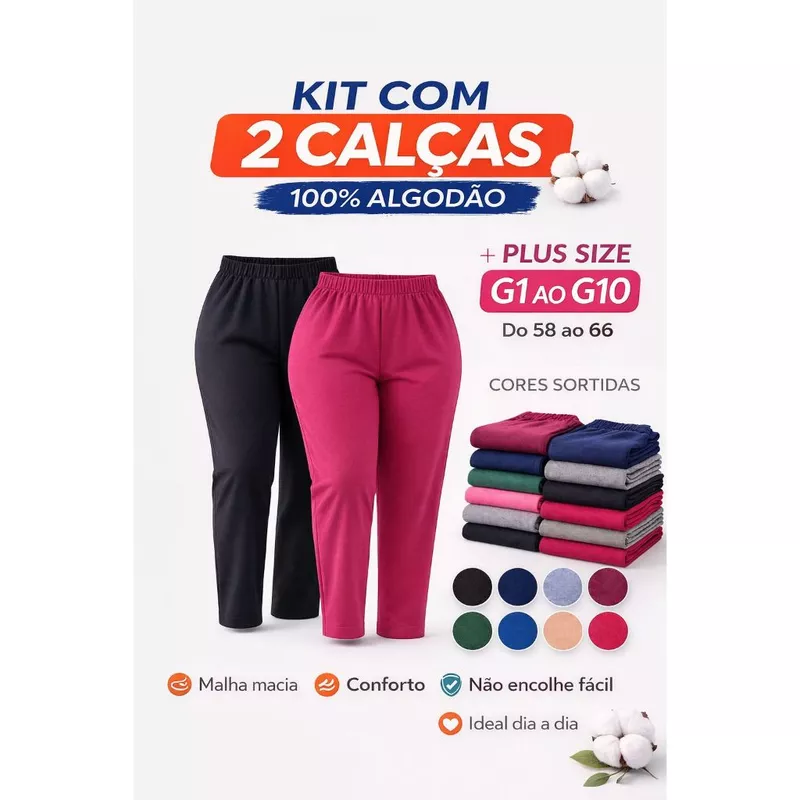 Calças Plus Size: Conforto e Estilo! 🛍️
