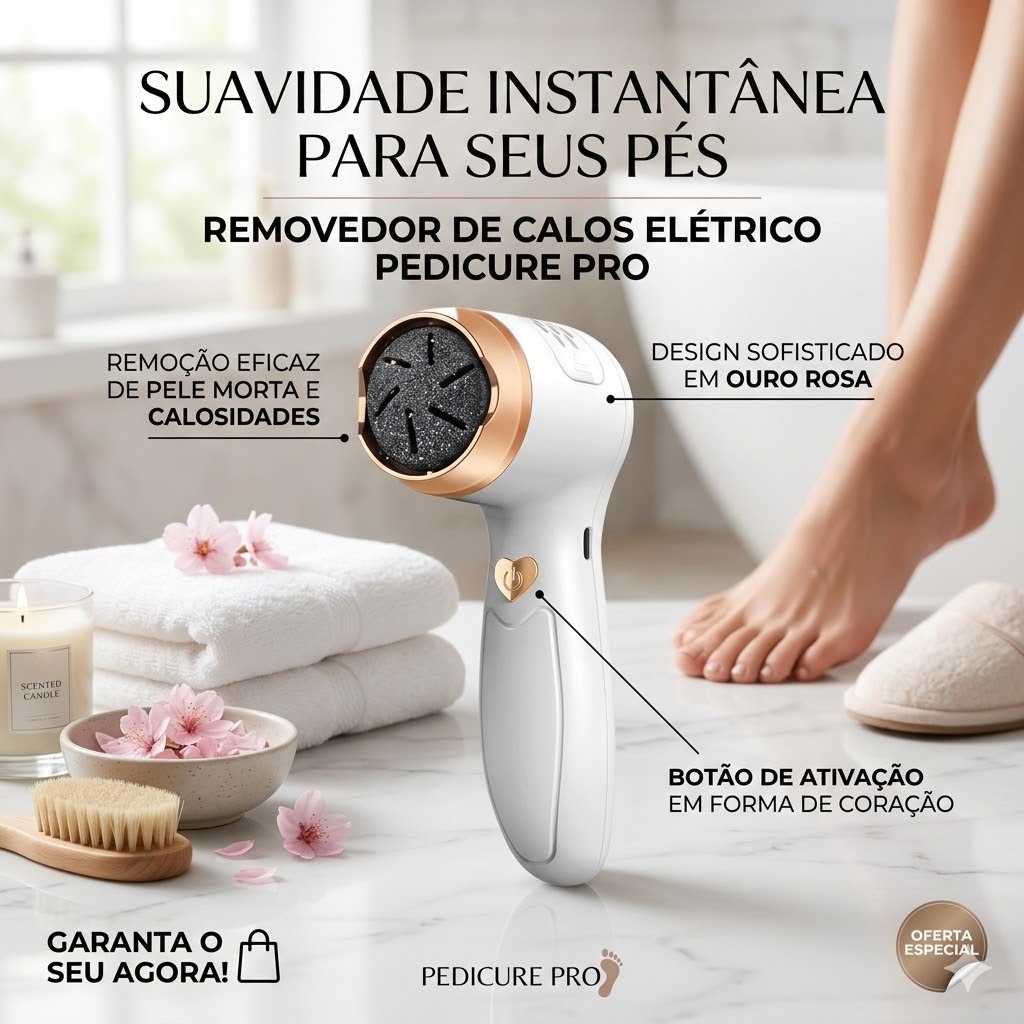 Lixa De Pe Eletrica Profissional Recarregavel Usb Removedor Calos Esfoliador Portatil Pedicure