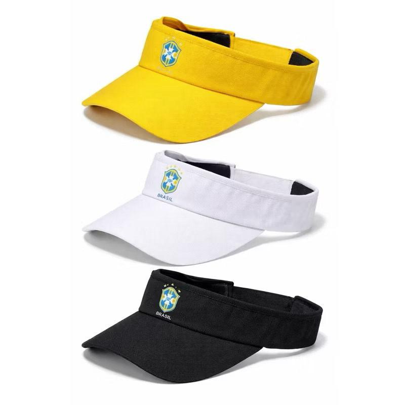 Viseira Brasil Com Regulagem Esportiva Copa do Mundo 2026 Boné Chapéu Unisex Feminino Masculino Tendência