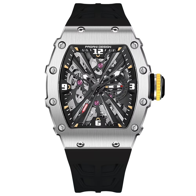 Relógio Pagani Design PD-1738 Skeleton 42mm Calibre Seiko VH65 Original com Nota Fiscal