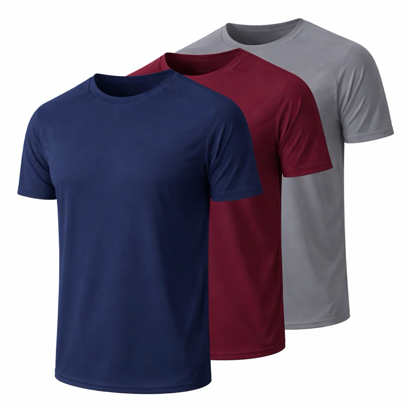 Kit 3 Camisetas Dry Fit Masculina AMPLY – Leve, Respirável, Secagem Rápida – Ideal para Academia, Treino e Dia a Dia
