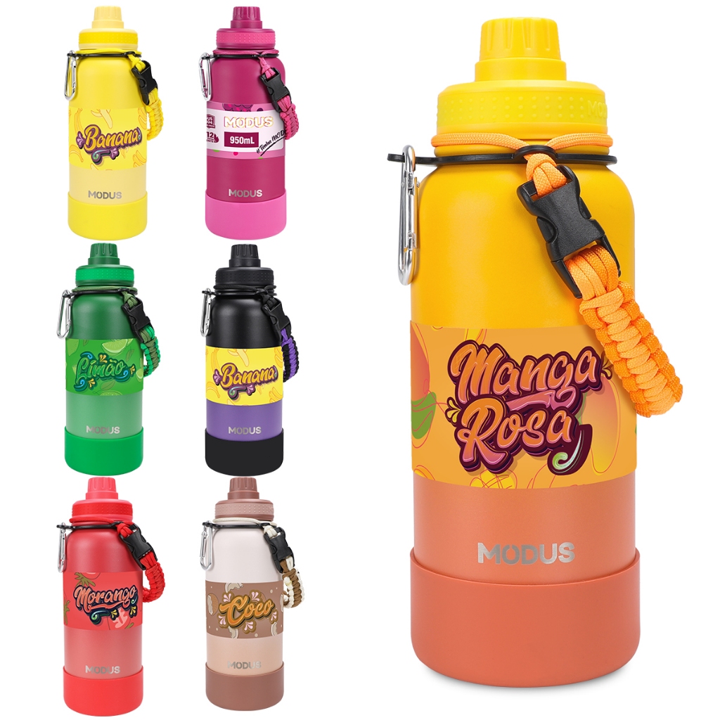 MODUS Garrafa Térmica Esportiva De Aço Inoxidável Com Isolamento A Vácuo De 1000ml em Oferta na Shopee