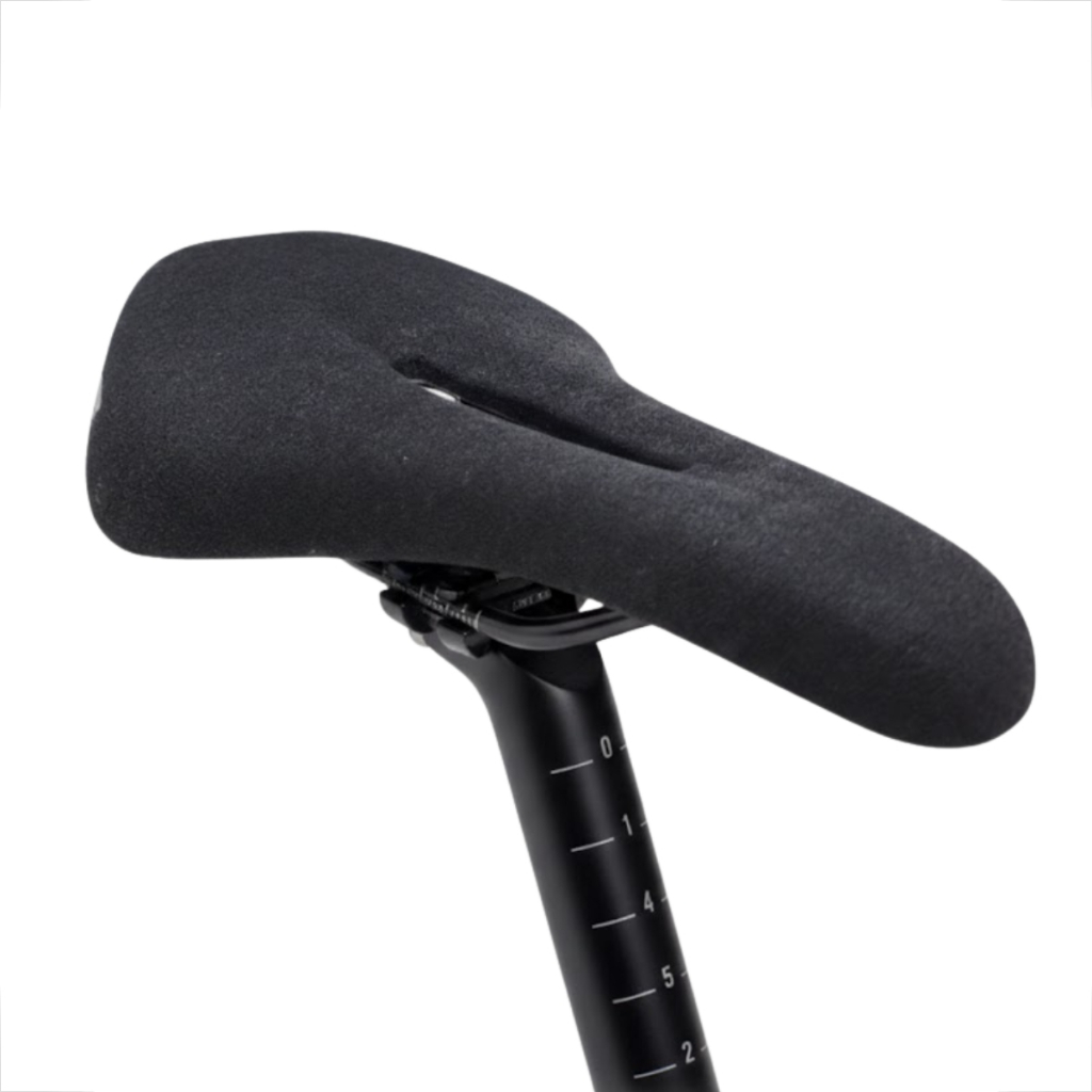 Selim Bike Vazado Preto 250x150mm MTB Speed Confortável Universal Vazado Trilho Aço