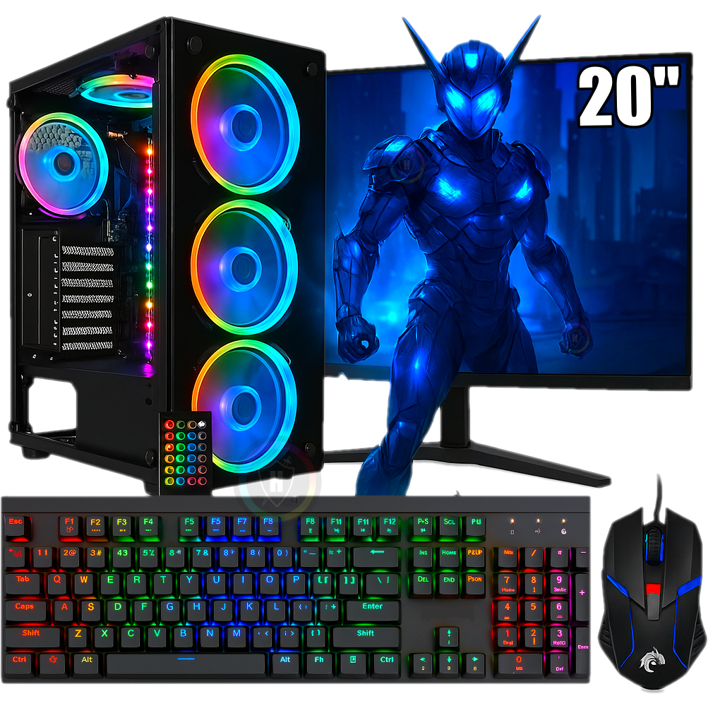 Pc Gamer Completo DDR4 RGB Ryzen 7 / GeForce GTX 4gb Ddr5 / 32GB Ram / Ssd 480gb