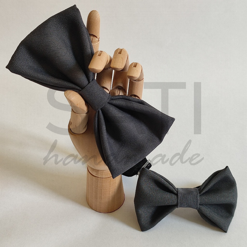 gravata borboleta adulto/infantil cor Chumbo eventos, padrinho, casamento