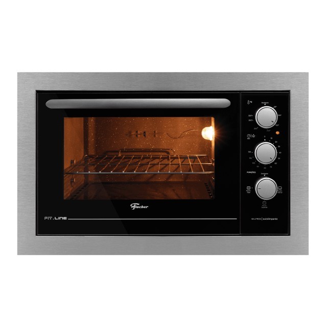 Imagem Forno Elétrico de Embutir Fischer Inox Fit Line 48L