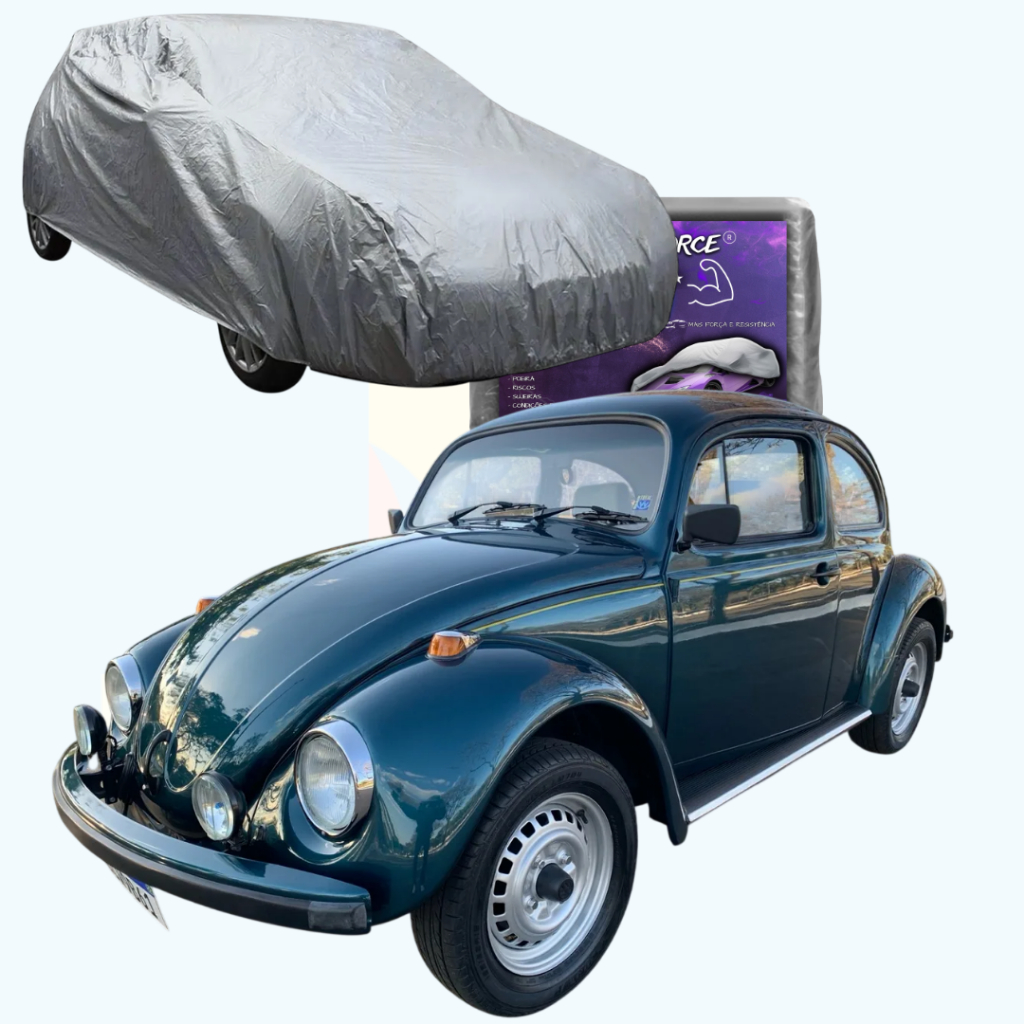 CAPA PARA COBRIR CARRO FUSCA CLÁSSICO E ITAMAR 1959 A 1996 IMPERMEÁVEL COM FORRO E SEM FORRO;