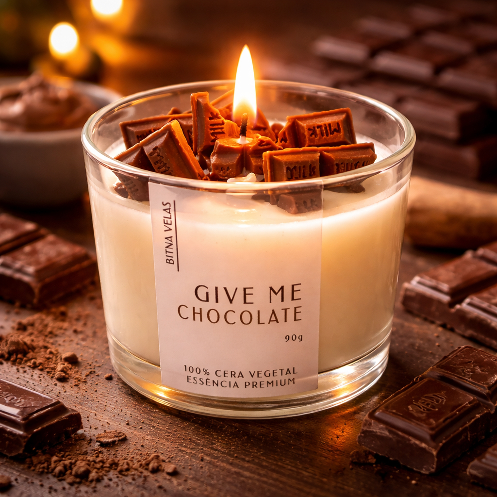 Vela Aromática de Chocolate Perfumada
