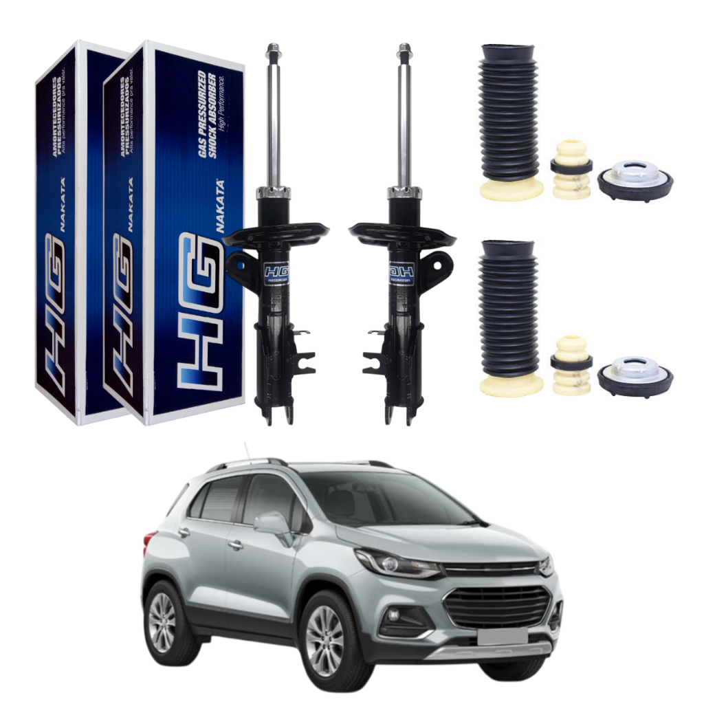 PAR AMORTECEDOR DIANTEIRO TRACKER 2013 A 2019 NAKATA + KIT