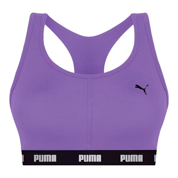 Top Com Bojo Feminino Academia Puma Treino Lançamento Original Top Nadador Feminino Puma Academia