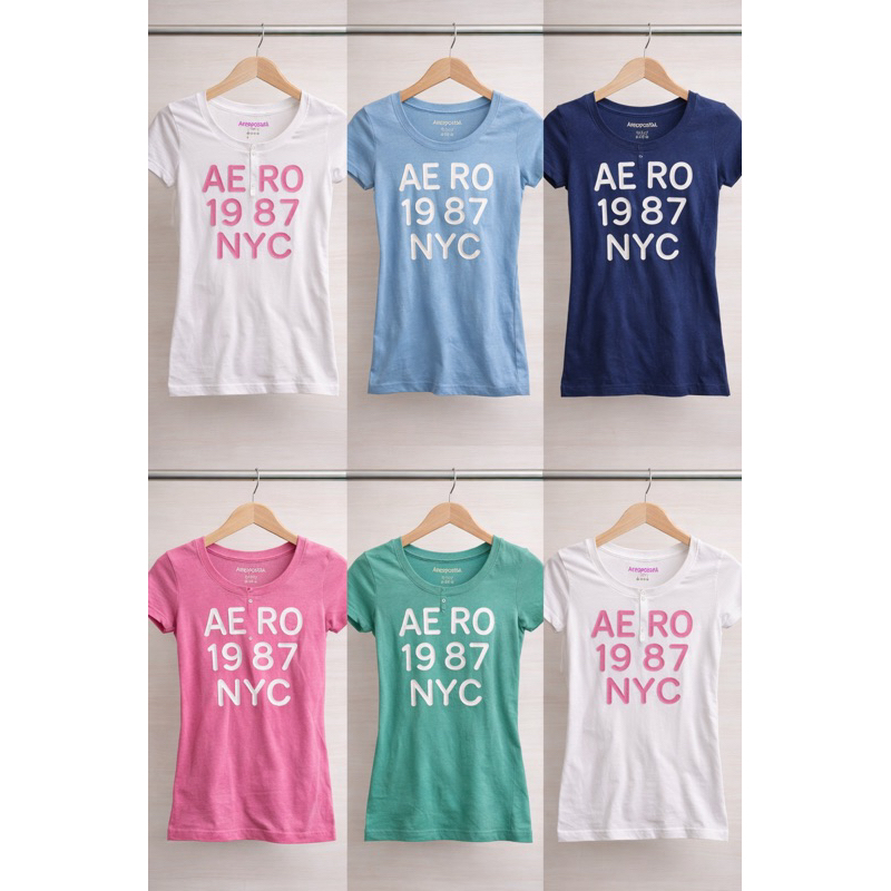 lote 6 camisas importadas para brechó  Aeropostale originais importada EUA