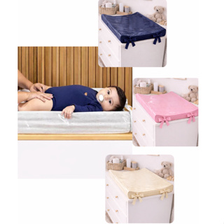 Trocador de Fralda Anatômico Luxo  De Cômoda Para Bebe 55x40x8cm Plastificado Capa Removivel Cores lisa em Oferta na Shopee
