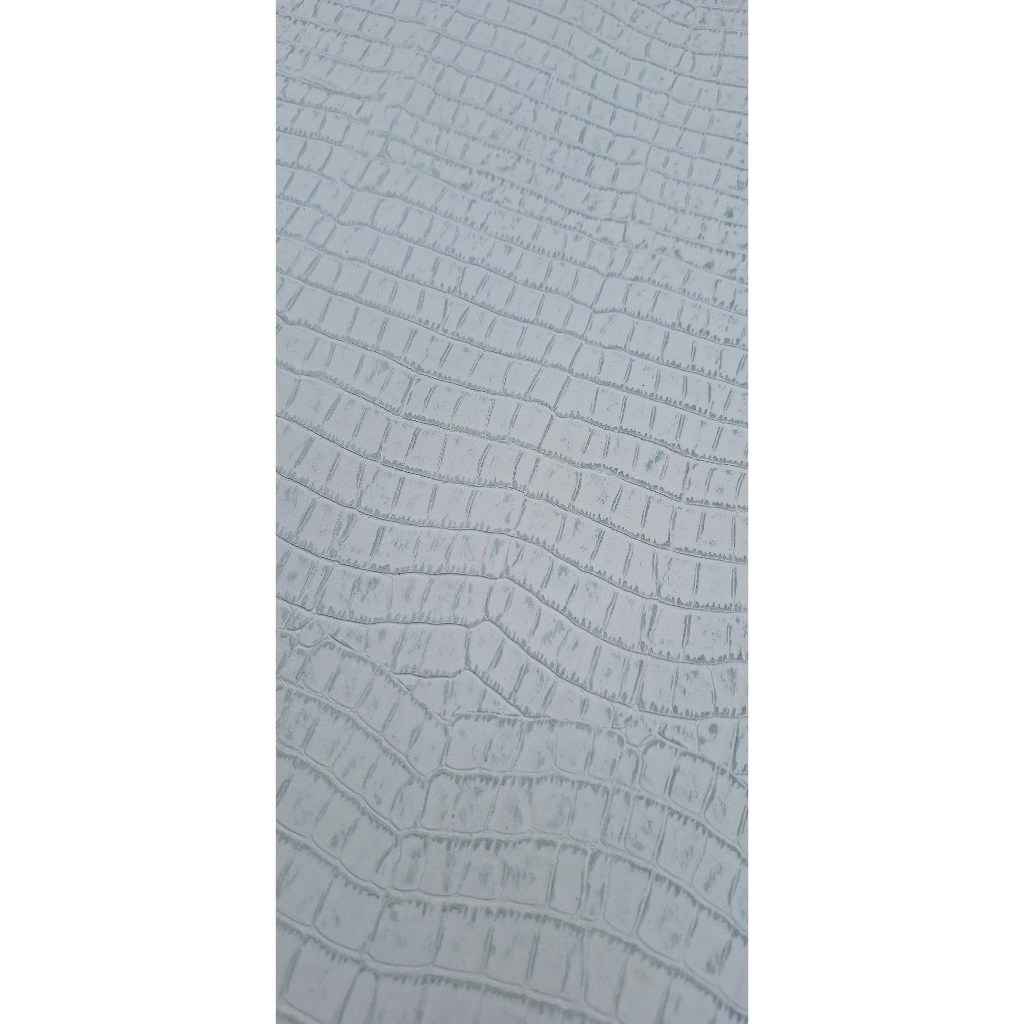 Retalho Couro Croco Branco