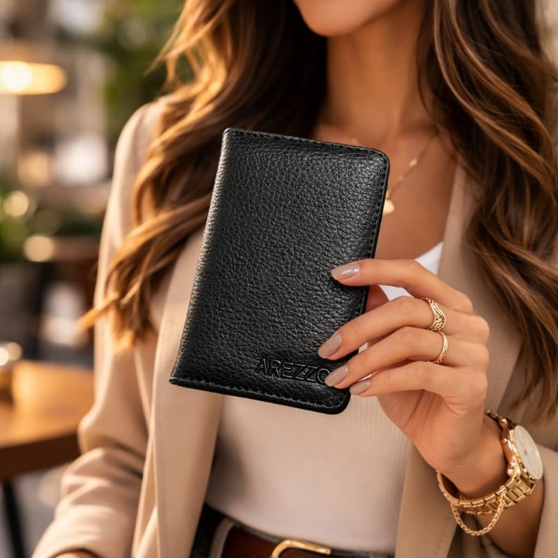 Carteira Feminina Porta Documento Porta Cartão Com Visor para CNH