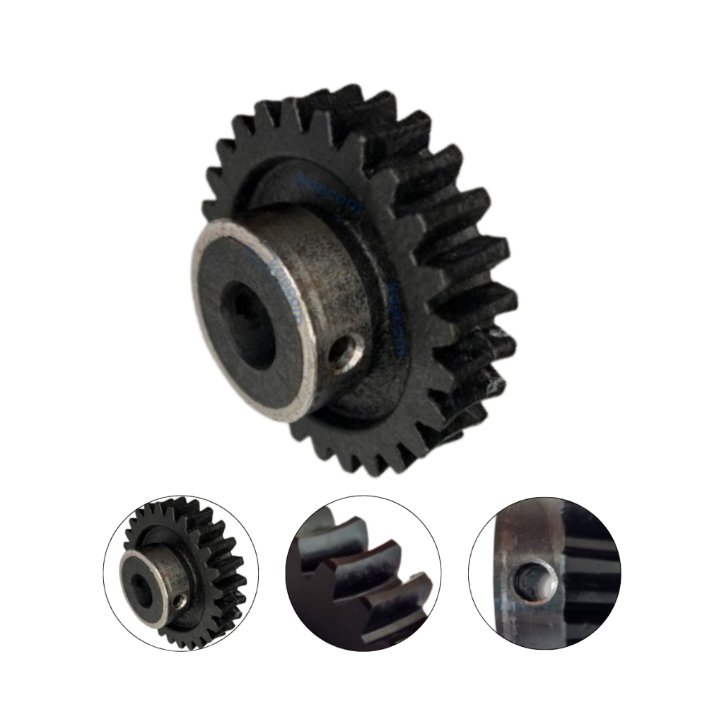Engrenagem Nylon Ø73x30mm Mod. 2,5 - c/26 Dentes Furo Ø16mm c/ Anel p/ Conjunto Redutor