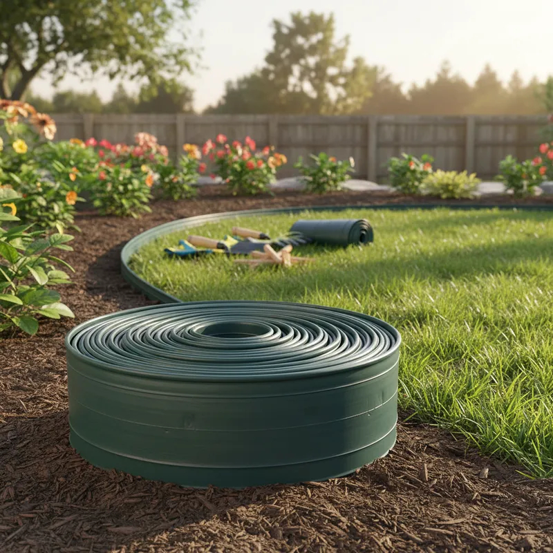 Limitador De Grama Separador 50m Alt 12cm com Borda Canteiro Jardim Casa Protetor Portão Gold Plant