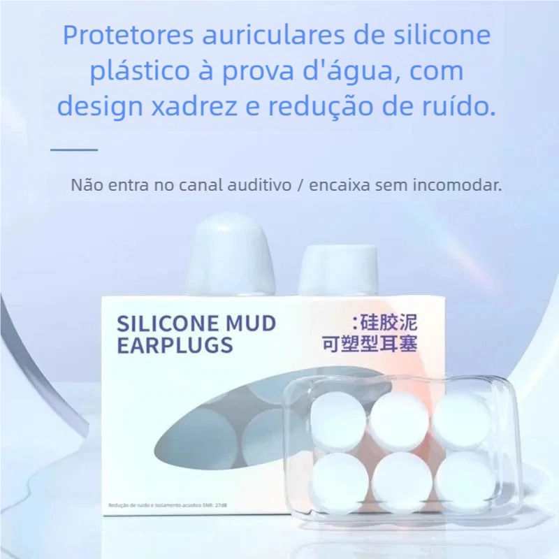 Protetor de Ouvido para Dormir - Tampão Anti Ruído Auricular Macio