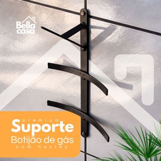 Suporte Botijão De Gás Porta Gás De Parede E Trava AntiRoubo com hastes em Oferta na Shopee