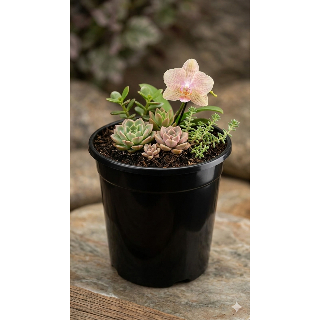 Kit 50 Vasos Pote 460 Ml Com Borda Resistente Vasinho Para Plantas Suculentas Cactos