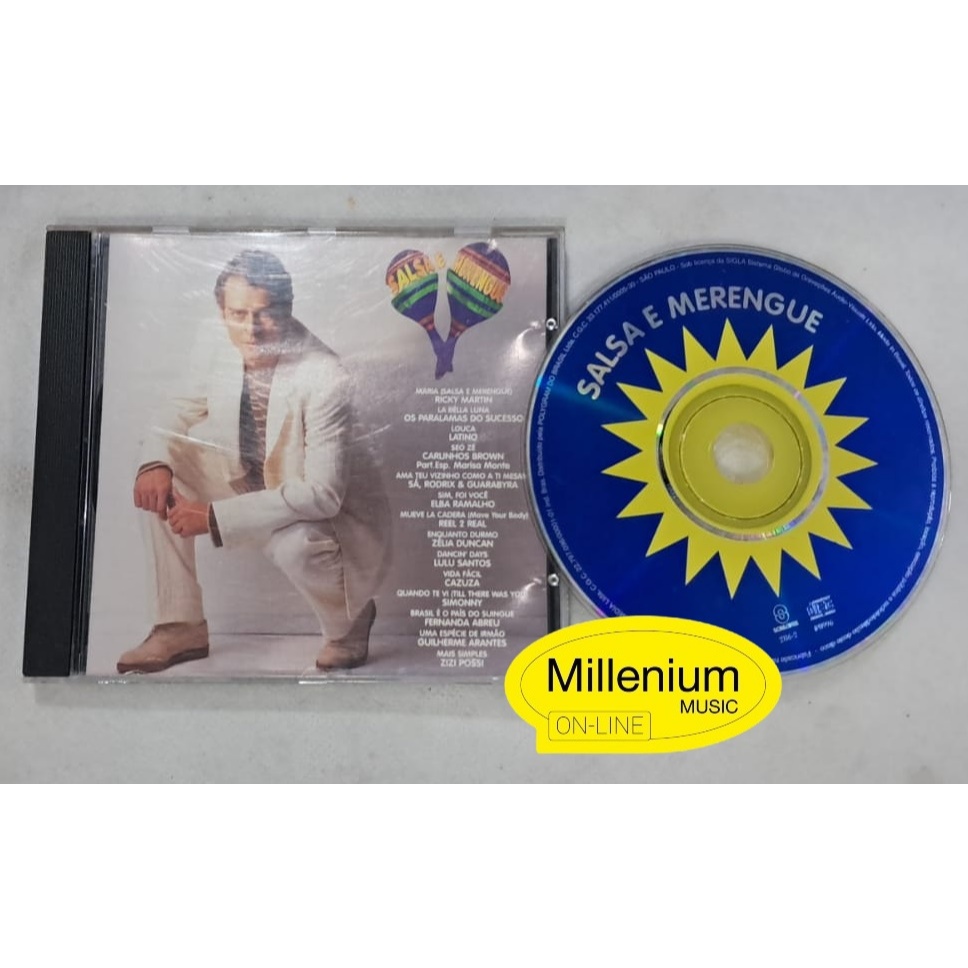 CD Salsa E Merengue Trilha Sonora nacional Da Novela 1996 Original Gravadora Colecionador Ótimo Estado