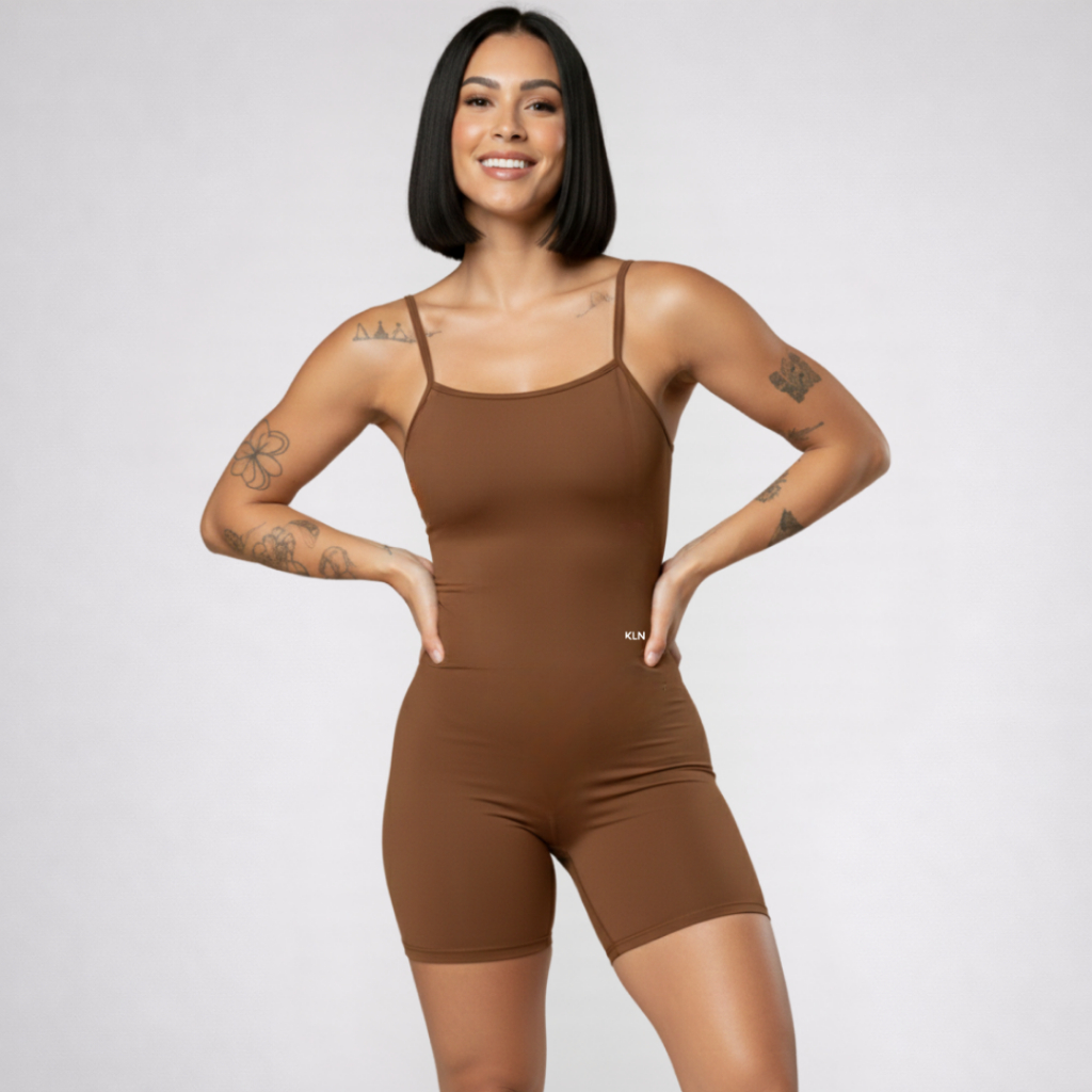 Macaquinho Fitness Feminino Academia Costas Trançadas ZERO TRANSPARÊNCIA  Crossfit Treino Kln Modas