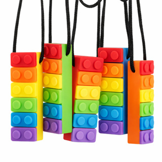 Colar Sensorial Mordedor Autista criança Autismo TDAH Stress Estresse Calmante em Oferta na Shopee