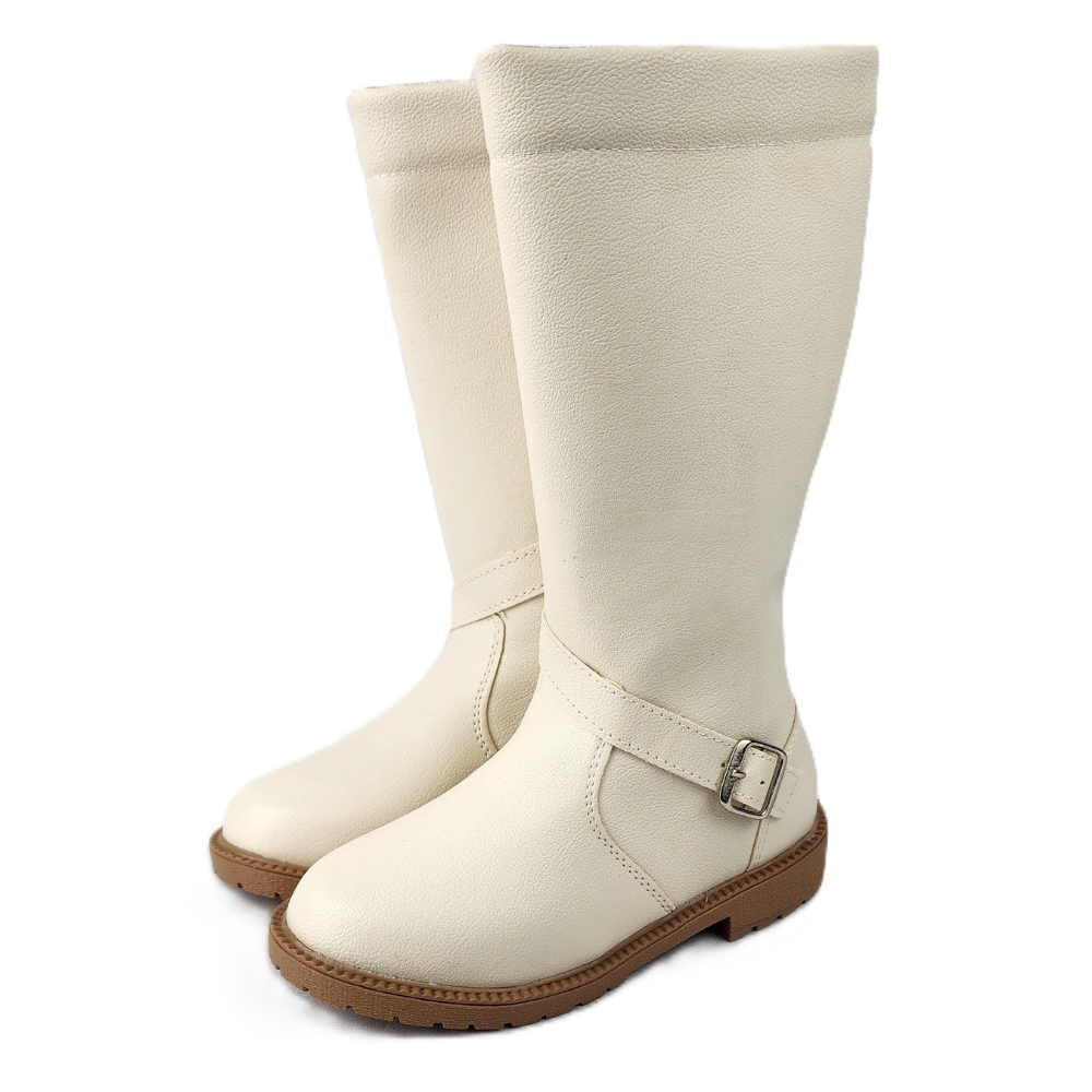 Bota Infantil Menina Cano Longo Coturno Montaria Feminino Com Fivela em Oferta na Shopee