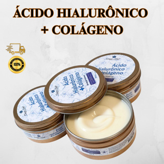 Ácido Hialurônico + Colágeno 100g Para Rugas e Linha de Expressões Sua Pele Mais Jovem e Hidratada Toque Hair em Oferta na Shopee