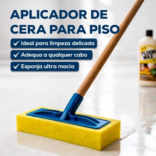 Esponja Aplicadora de Cera com Suporte para Cabo – Esponja para Passar Cera em Pisos e Tábuas em Oferta na Shopee