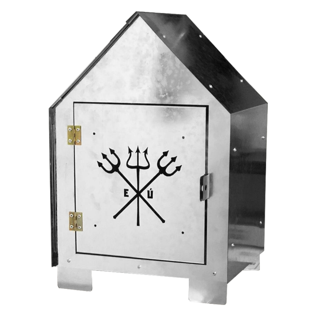 Tronqueira de Exu e Pomba Gira Sem Pintura C/ 3 Tridentes em Oferta na Shopee