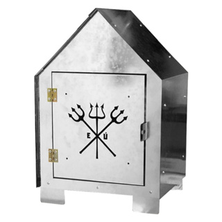 Tronqueira de Exu e Pomba Gira Sem Pintura C/ 3 Tridentes em Oferta na Shopee