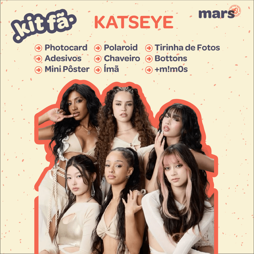 Kit Fã KATSEYE - Photocard - Adesivos - Bottons - Chaveiro - Fotos (KPOP)