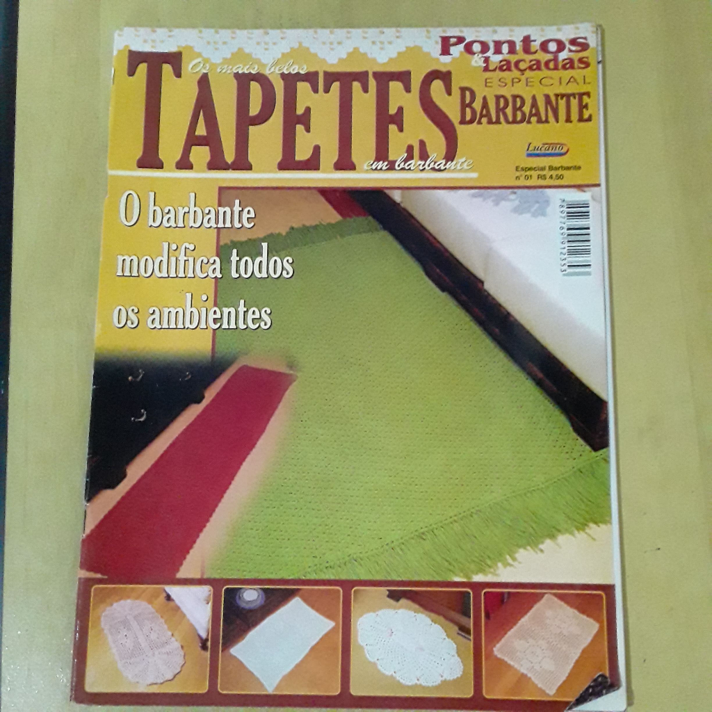PL67 REVISTA TAPETES EM BARBANTE Nº1 PONTOS LAÇADAS ESPECIAL
