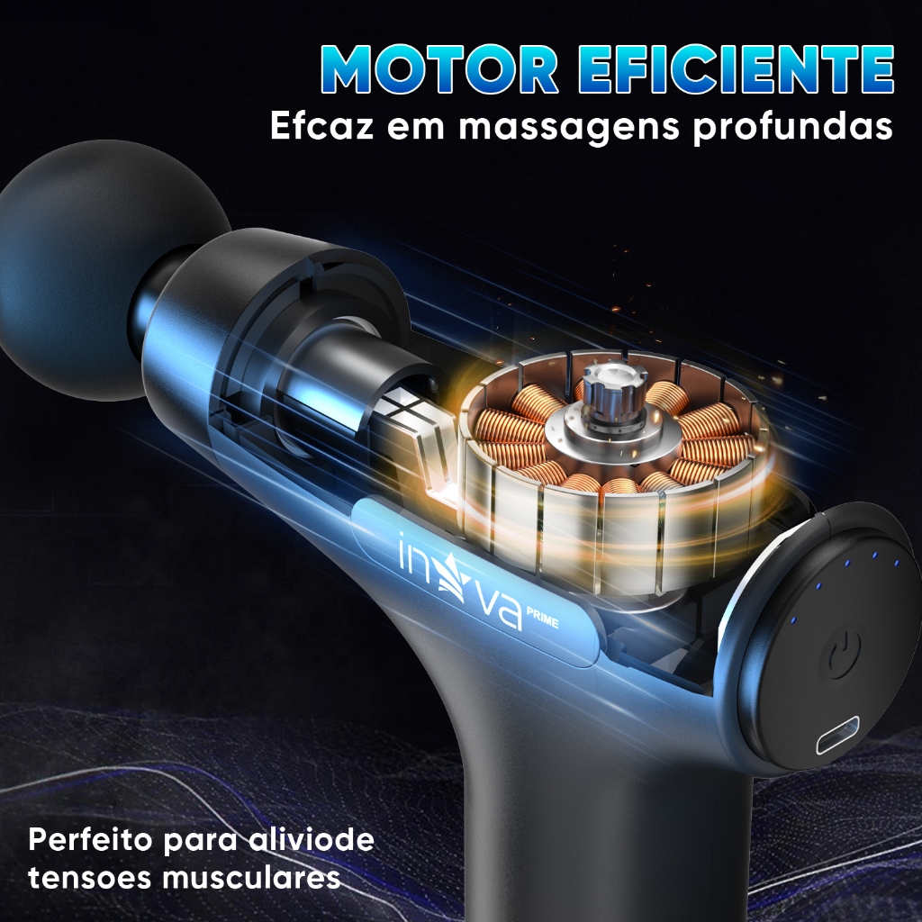 Massageador Corporal Profissional Inova para Musculação e Fisioterapia — foto 3