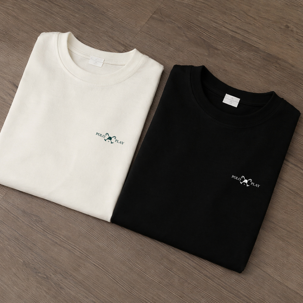 Kit 2 Camisetas Polo Play Masculina Malha 100% Algodão 30.1 Casual Básica