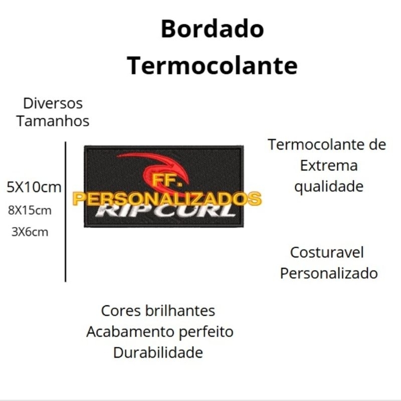 Bordado Patch Rip C. Surf
