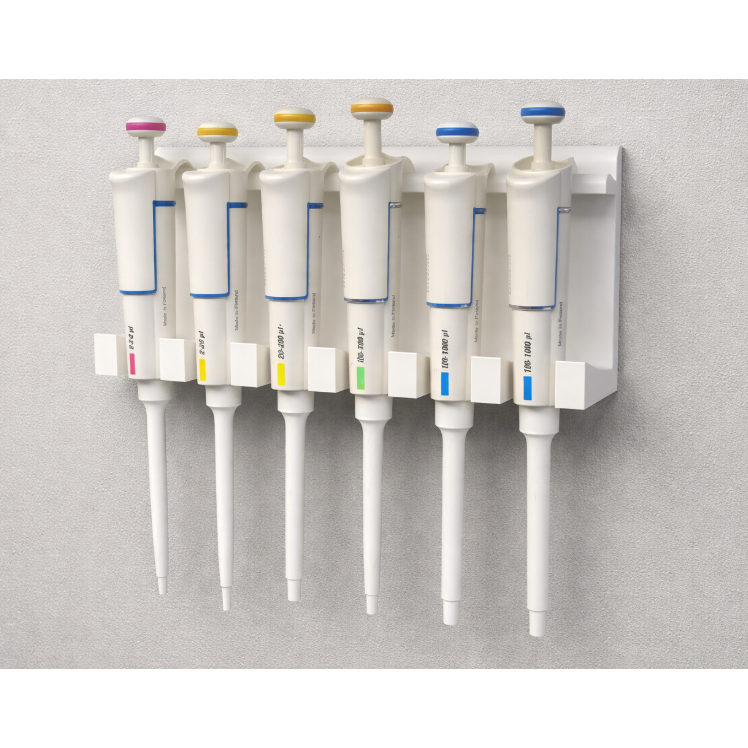 Suporte de pipetas para Laboratório com Fixação por Fita Dupla Face