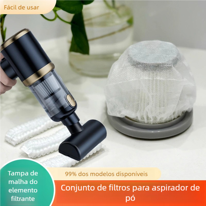 100 /200Pçs set Descartável Aspirador De Pó Cartucho Filtro Capa Portátil Doméstico Não Tecido Acessórios Universais — imagem 2 de 2