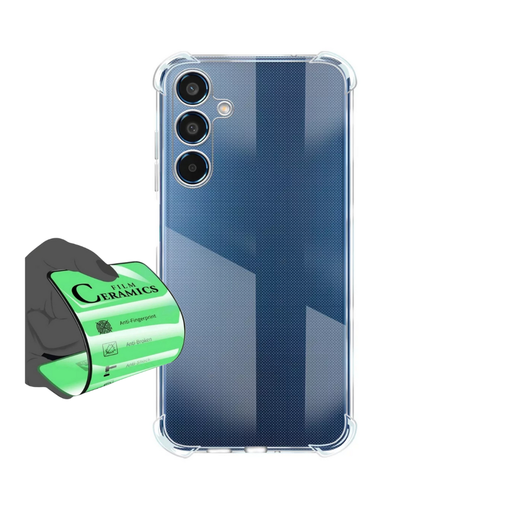 Capa Capinha Anti Shock + Película Para Samsung Galaxy M35