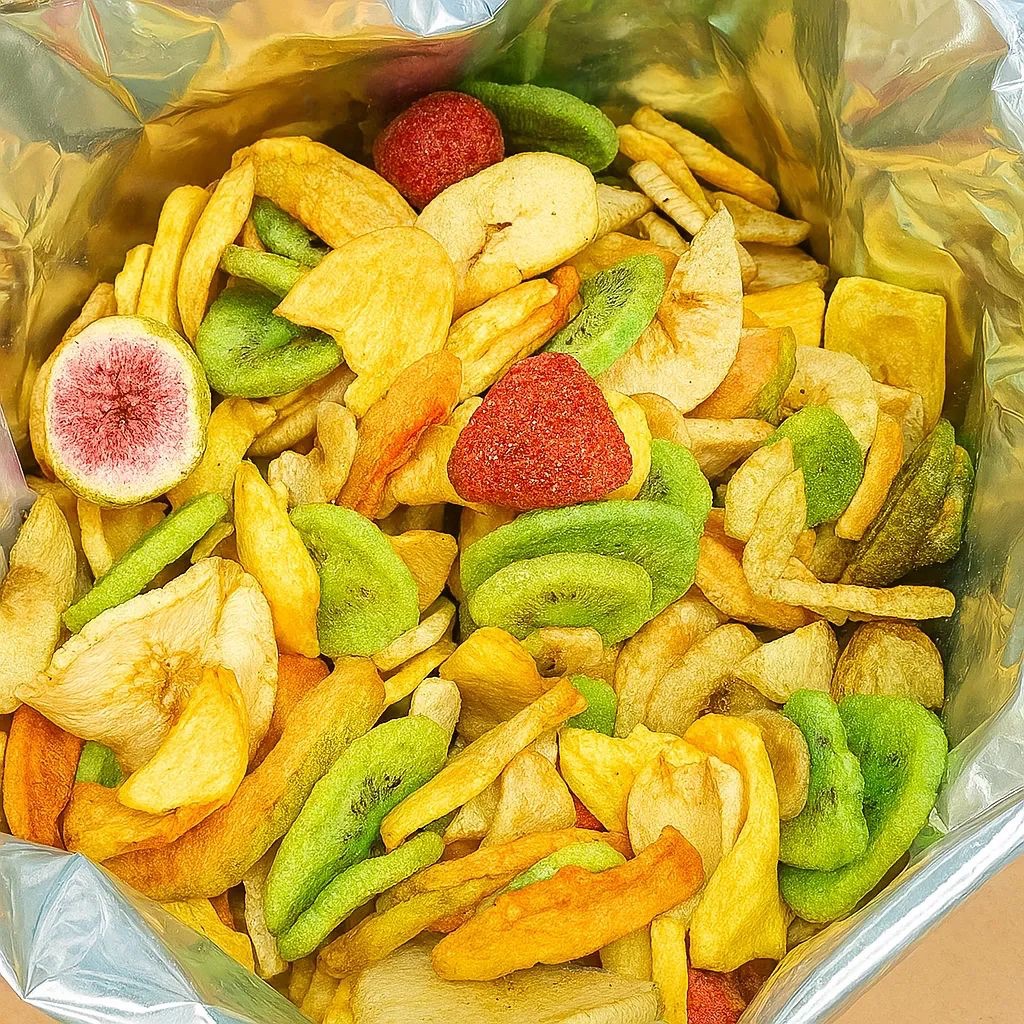 500G De Mix de Frutas Liofilizadas Naturais Snack de Frutas Crocantes Frutas Desidratadas para Lanches e Receitas em Oferta na Shopee