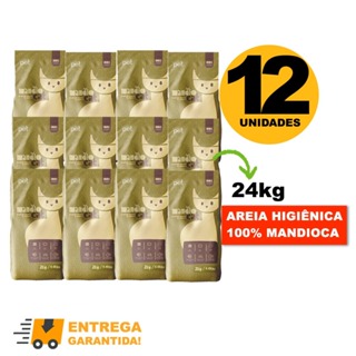 Areia de Gato MandioCat Biodegradável higiênica natural 100% Mandioca 24KG-Envio Rápido em Oferta na Shopee