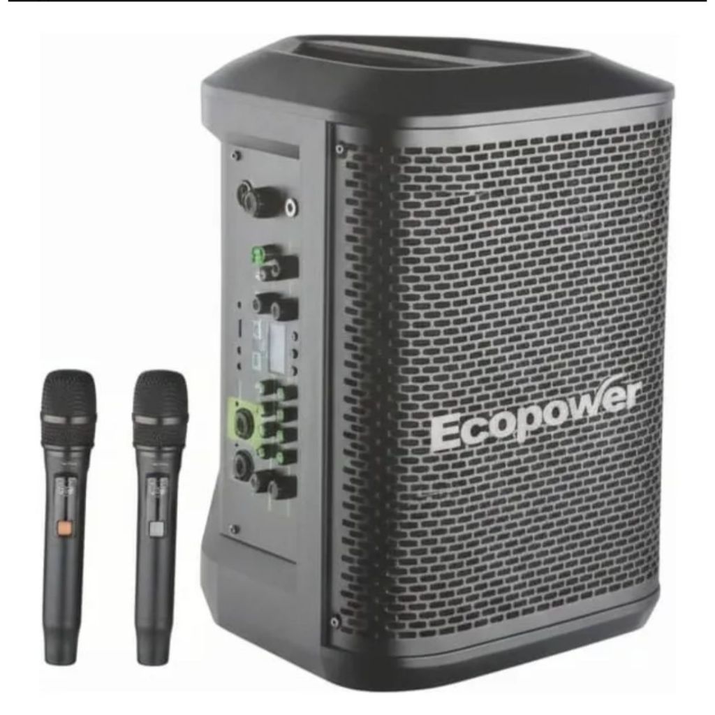 CAIXA DE SOM ECOPOWER EP-1720 COM 2 MIC USB SD BT